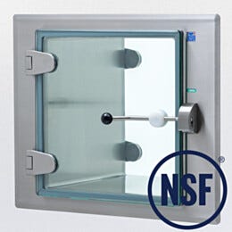 Pass-Through; BioSafe® CleanMount®, Full Glass Door, 24