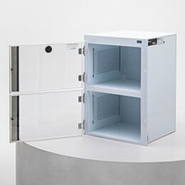 Desiccator; ValuLine® ES™, Acid-Resistant Polypropylene, 2 Chambers, 19.125