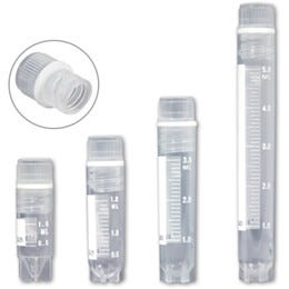 Consumable Tubes; Cryogenic Vial, Internal Thread, 1 mL, Skirted, MTC Bio, V4801