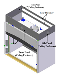 Labconco Three-sided Ceiling Enclosure Kit, 37.7