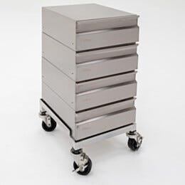Mobile Drawers; Roll-around System; 304 or 316 Stainless Steel