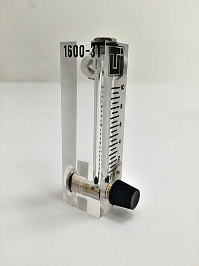 Acrylic flowmeter. Product details may differ  |  1600-31 displayed