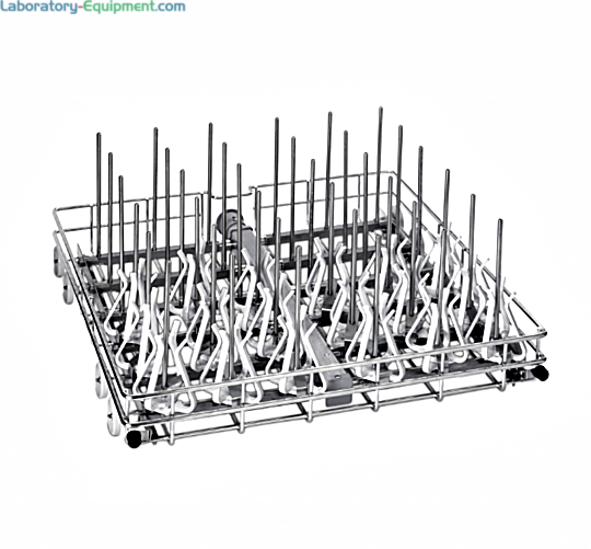 304 Stainless Steel Lower Spindle Rack #4668600 for use with SteamScrubber, FlaskScrubber and FlaskScrubber Vantage glassware washers by Labconco  |  6927-44 displayed