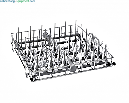 304 Stainless Steel Upper Spindle Rack #4668500 by Labconco for use with FlaskScrubber and FlaskScrubber Vantage glassware washers  |  6927-42 displayed