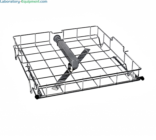 304 Stainless Steel Upper Standard Rack with wash arm #46688000 for use with inserts compatible with SteamScrubber glassware washers by Labconco  |  6927-49 displayed