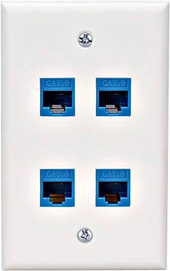 Offers up to 4 ports for devices to plug into the cleanroom's Internet | 6703-92 displayed