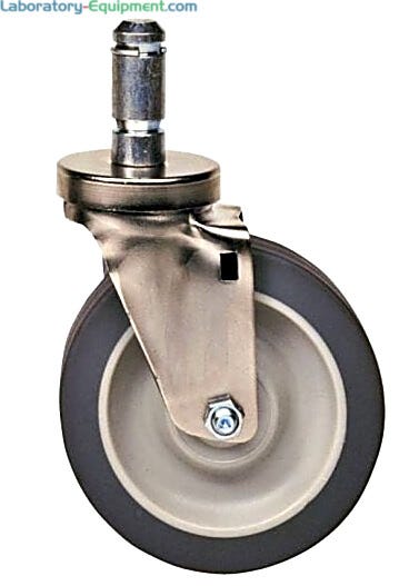 Five-inch braking cart casters. Product details may differ.  |  2080-56 displayed