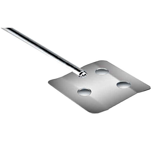 316 stainless steel paddle with flat holes for gentle, low to mid speed mixing fits OS-20L and OS-40L Overhead Stirrers by Benchmark Scientific; IPS2050-P-S3  |  6927-36 displayed