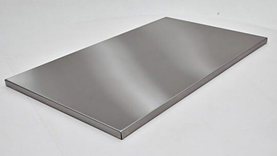 Stainless Steel Wide Solid Shelf  |  4102-99 displayed