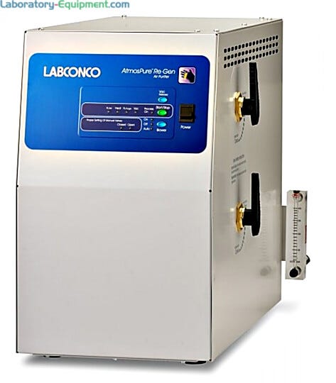 Maintains ultrapure inert atmosphere, with low oxygen and mositure ppm levels, in controlled atmosphere glove boxes  |  3644-18 displayed