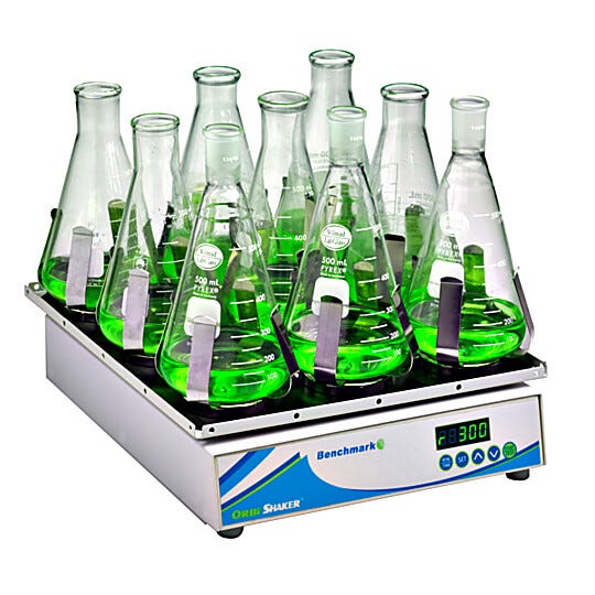 Benchmark Scientific’s Orbi-Shaker™ Orbital Mixer provides economical mixing for batches of samples weighing up to 14 lbs