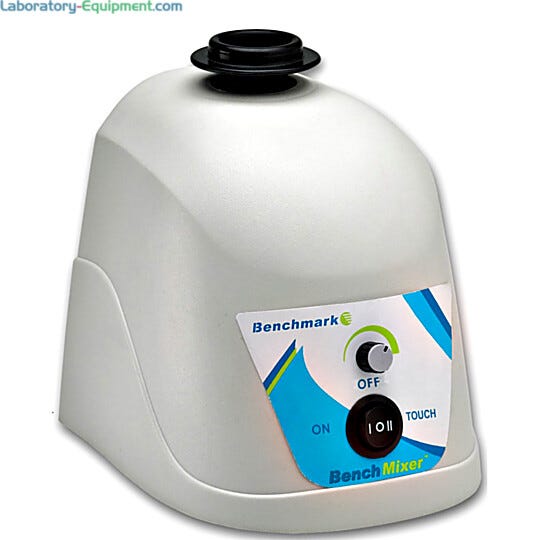 Benchmark Scientific’s BenchMixer™ features low-vibration, powerful vortexing of tubes up to 50mL, with variable speed control up to 3200 rpm