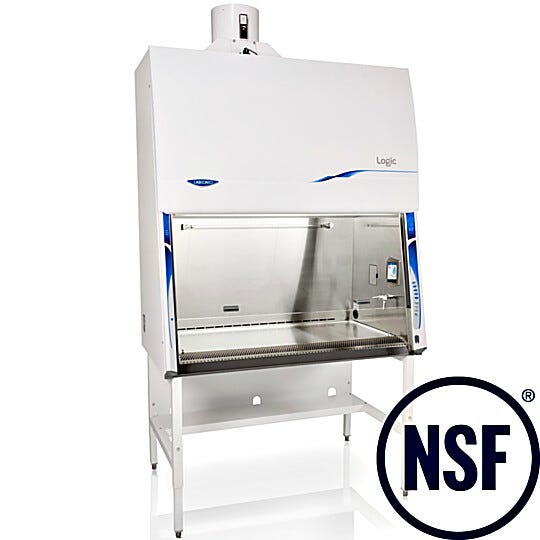 Labconco's Class II B2 biosafety cabinet is made with leak-tight 304 stainless steel and tempered safety glass | 3651-PP-01 displayed