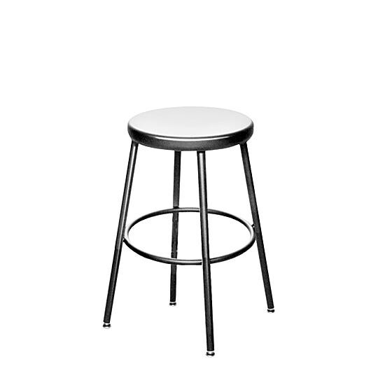 BioFit Ajax Series Low, 18" Desk Height Stool; use in laboratory, cleanroom, or healthcare industries | 2804-85 displayed