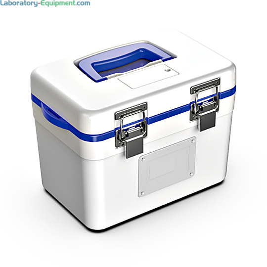 Passive cooling Constant Temperature Transport Cooler HYZ-5B with alarms and a 2ºC to 10ºC transit temperature range fits 8 blood bags | 1720-93 displayed