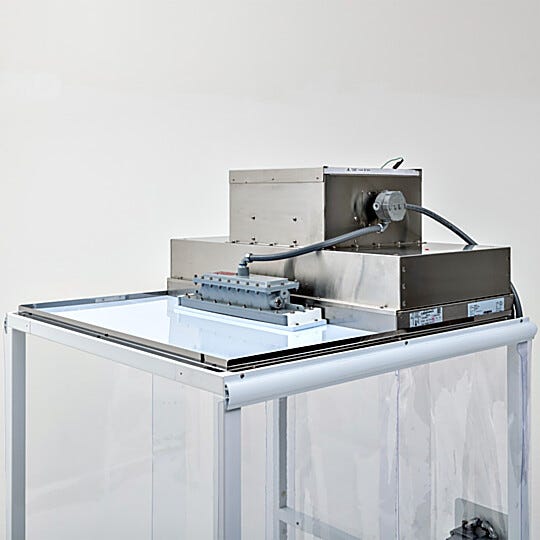 Explosion-proof FFU and LED light are housed in stainless steel and have potted wiring  |  9999-ExplosionProof displayed