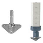 Zinc footplate allows MetroMax iQ shelving systems to be safely bolted to the floor  |  1301-78 displayed
