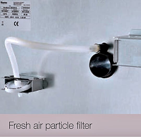 Filters fresh air into incubator | 1798-52 displayed