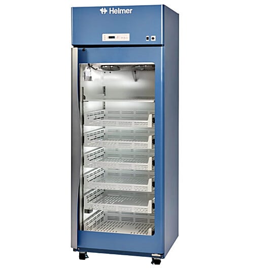 GX Horizon 1-Door Pharmacy Refrigerators with OptiCool and digital microprocessor include 1 ventilated shelf and 6 drawers; in 20.2 and 25.5 cu. ft. models | 6707-26A displayed
