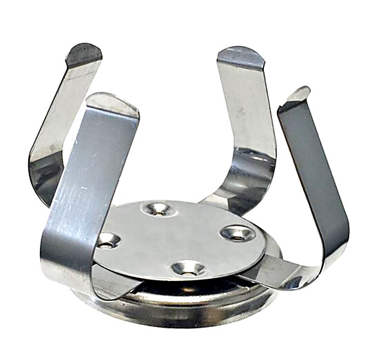 H1000-MR-500 Magic Clamp Flask Clamp for 50ml Erlenmeyer flask by Benchmark Scientific compatible with Incu-Shaker and Orbi-Shaker models  |  2817-05 displayed