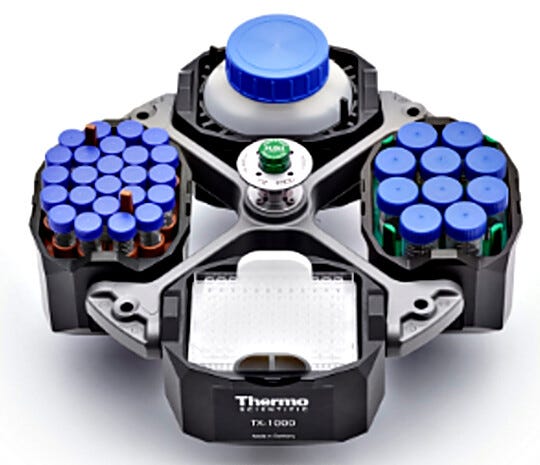 TX-1000 rotor body #75003017 compatible with Thermo Scientific centrifuges; buckets, lids and adapters sold separately  |  1717-53 displayed