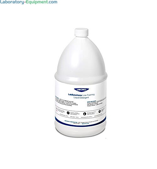 LabSolutions low-foaming liquid detrgent is specially formulated for Labconco glassware washers  |  6921-77 displayed