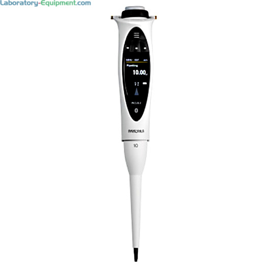 Single-channel LH-747021 Picus 2 Electronic Pipette by Sartorius with a 0.2–10 μl volume range, an adjustment wheel, safety features and connectivity