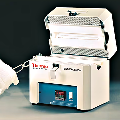 Lindberg Blue/M Mini-Mite Tube Furnaces by Thermo Fisher Scientific with single and multi-segment setpoint and a 100° - 1,100°C temperature range | 1722-PP-03 displayed