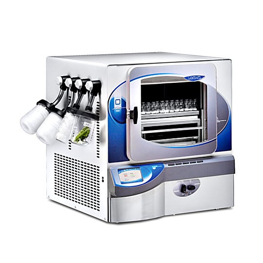 FreeZone Triad 2.5 Liter -84C° Benchtop Freeze Dryer by Labconco handles multiple types of lyophilization, Lyo-Works OS data collection and a stainless steel co | 6923-36-220 displayed