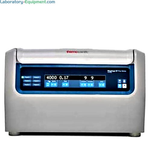 4L Megafuge ST4 Plus Centrifuge by Thermo Fisher Scientific for IVD processing with autolock for easy rotor exchange and a variety of optional rotors | 1717-58 displayed