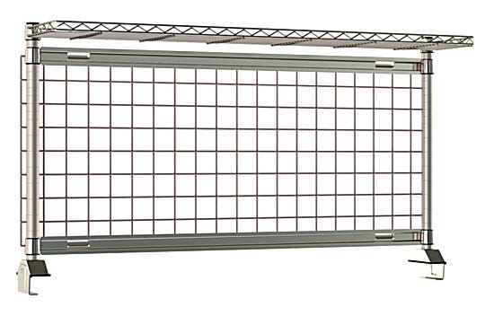 Designed to optimize workspace efficiency, the included shelf and SmartWall Grid ensure essential items stay within reach | 1542-46 displayed