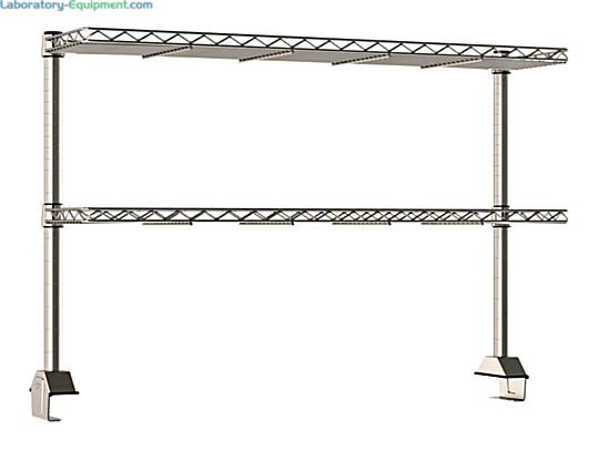 Engineered to optimize workspace efficiency and organization the 2 included shelves keep frequently used items within reach and off the work surface | 1542-41 displayed