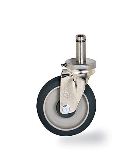 MetroMax Standard High Polyurethane Swivel brake Stem Caster  |  1541-61 displayed
