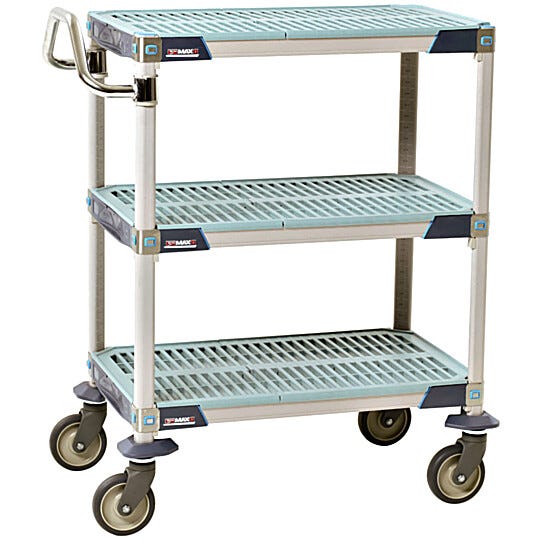 3 shelf MetroMax i Utility Cart with a lifetime warranty | 1403-06 displayed