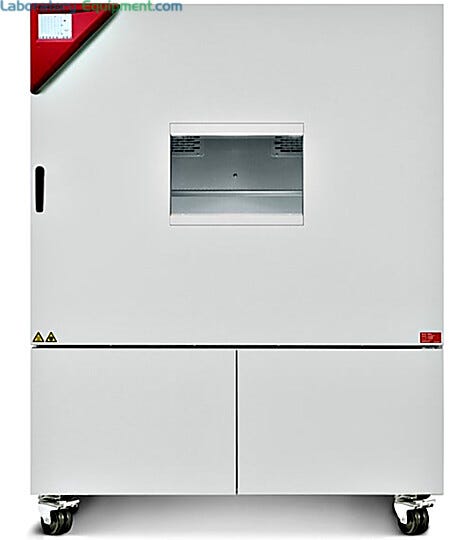 MK 720 Dynamic Climate Chamber by BINDER Worldwide with two 80 mm access ports and silicone plugs, 25.9. cu. ft. model for cyclical temperature tests  |  1410-21 displayed