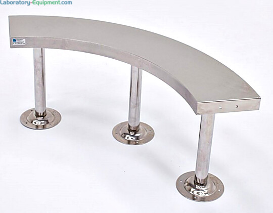 Cleanroom-compliant, aseptic benches for ISO-rated gowning rooms