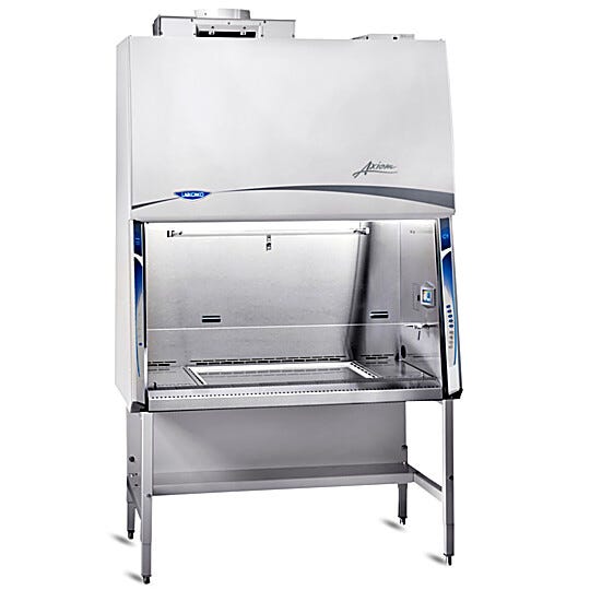 Purifier Axiom C1 BSCs available in 4’ or 6’ widths include the required base stand and an accessory package (select models) for Type A and Type B applications | 3652-PP-02 displayed