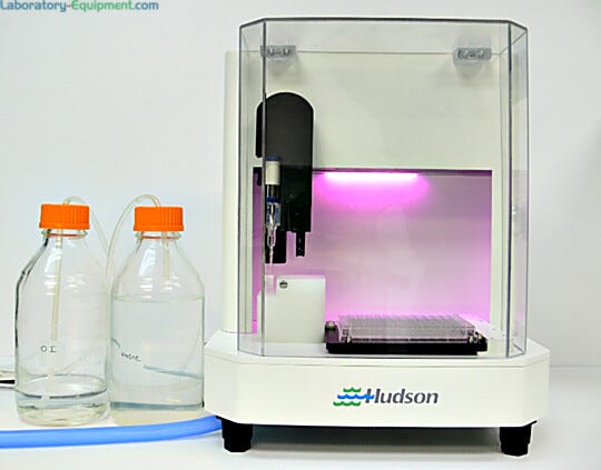 Rapid pH Automatic pH Instrument with probe by Hudson Robotics simultaneously measures up to 96 samples | 3030-52 displayed