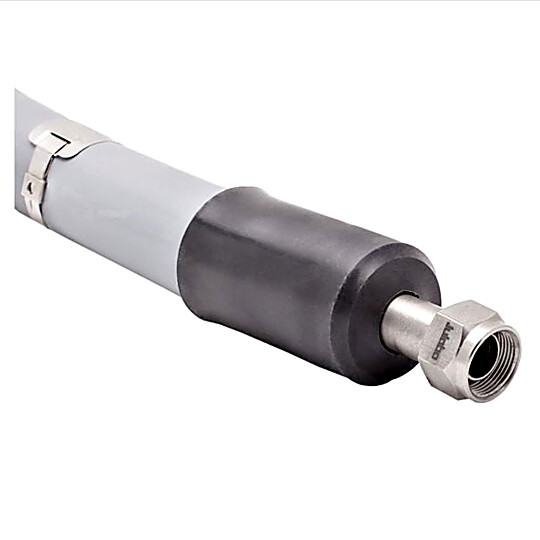 Single-Insulated (-50°C…+200°C) 0.5m, 1m, 1.5m, 3m Metal Tubing 2 fittings for M16x1 female for use with Circulators by Julabo, Qty. 2