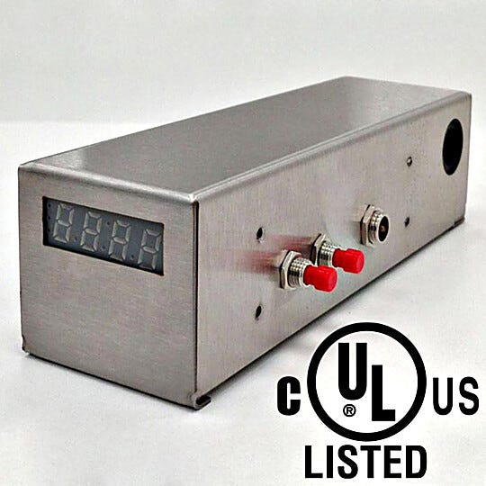Smart® Module with LED display and gas inlet automatically monitors and maintains low-RH set point to conserve nitrogen | 1911-30B-VL displayed