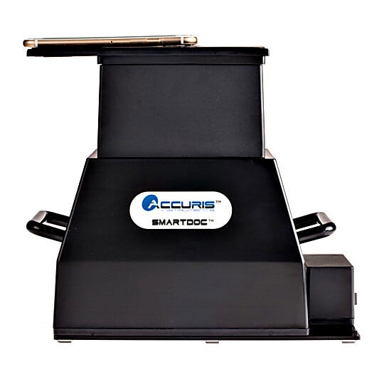 SmartDoc 2.0 Gel imaging systems allows the operator to use a smart phone to take high quality shots of the gels | 2808-17 displayed