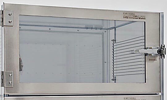 Optional stainless steel door frames extend cabinet's service life. | 2200-30A displayed