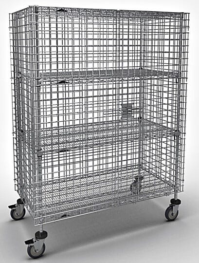 The heavy-gauge open wire grid provides maximum visibility  |  2650-67 displayed