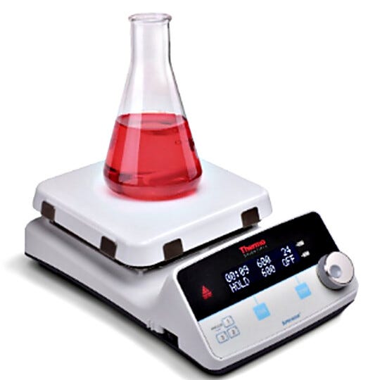 Provide precise digital control of top plate and solution temperatures  |  4100-06 displayed