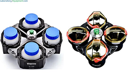 Wide range of Swinging Bucket Rotors compatible with general purpose centrifuges by Thermo Fisher Scientific; optional biocontainment lids available