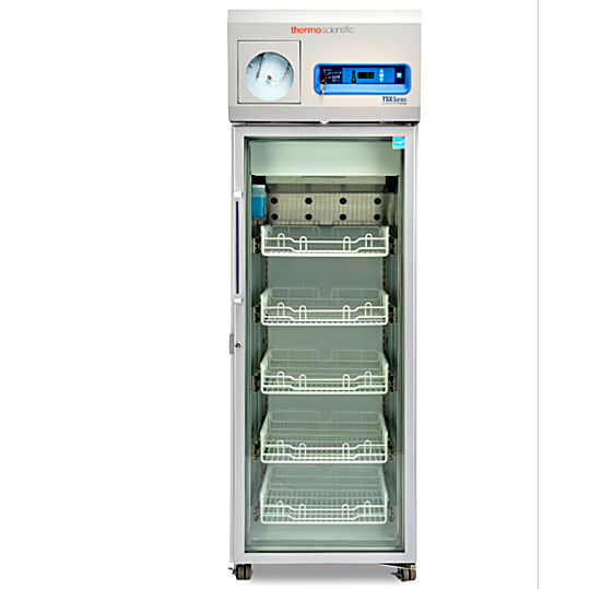11.5 cu. ft. GMP Clean Room compliant model for pharma and vaccine storage detects usage patterns; shown with optional chart recorder | 1621-20 displayed
