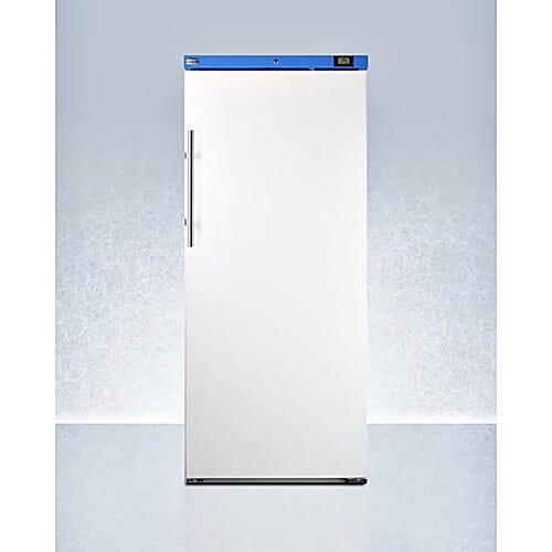 An 18 cu. ft. upright single solid vaccine freezer with manual defrost, by Accucold  |  1622-50 displayed