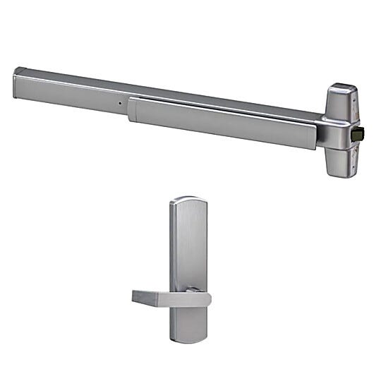 Designed for high-traffic applications, this rim exit device comes complete with a passage lever for versatile door operation in a single package | 5050-17 displayed
