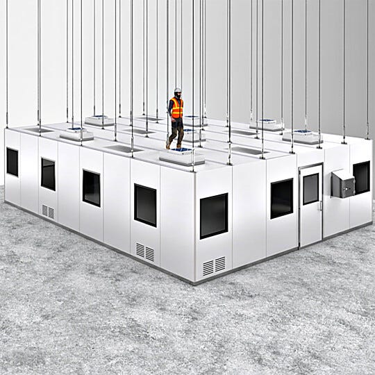 Terra's BioSafe® Ceiling Panels are fully walkable, self-spported or suspended from facility ceiling.
