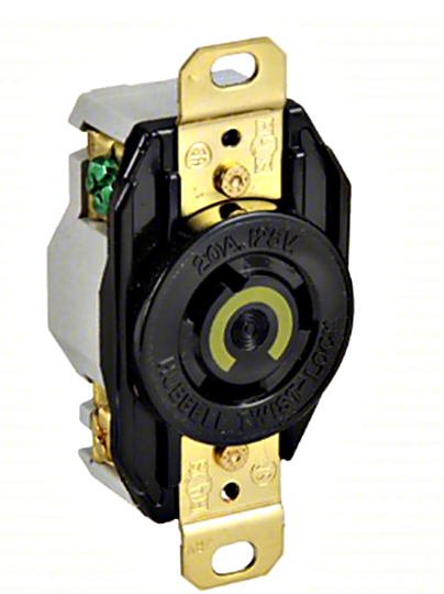 These single-outlet receptacles support one electrical plug and are used to designate circuits for appliances or equipment | 6703-89 displayed